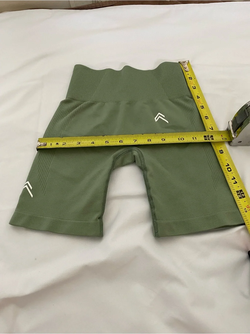 Oner Active Olive Green High-Waist Athletic Bike Shorts Sz Small - Picture 6 of 6